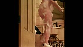 Her Soapy Body On Hidden Cam