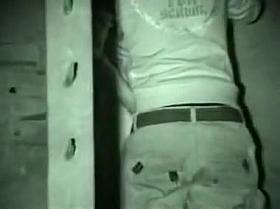 Blonde girl spied during tanning