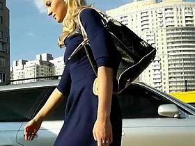 Upskirts on road various girls