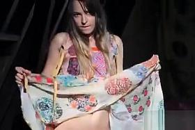 Sexy Babe In Pink Nylons Stimulating Her Pussy