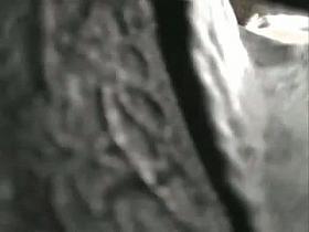 Close upskirt glance at teen's tight ass under fluffy skirt