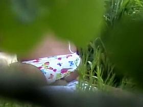 Naked goldilocks spied on the beach