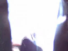 short skirt white thong