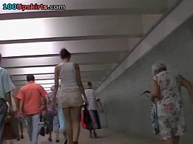 Golden-Haired in bright pants