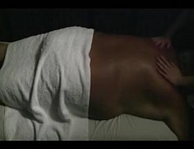 Old Man Having Fun At Massage Parlor