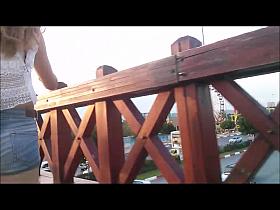 Sexy teen ass in elevator