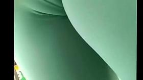 Cameltoe in gas station