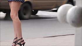 Girls walking down the Street - Legs, Ass and Heels