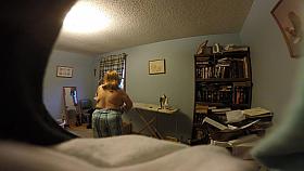 Wife getting ready for shower