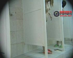 Hairy pussy babes in the shower on a spy xxx cam video