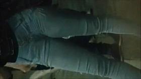 A beautiful blonde waiting to get home after a day of work