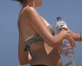 Cute bikinis on the beach