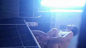 Ira washing in bedroom