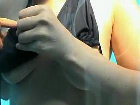 Perky woman dressing