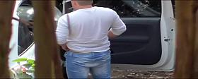 Masturbation and wanking in a car