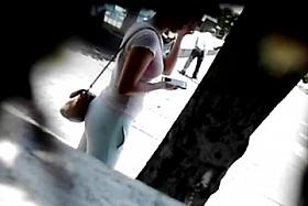 Hermosa Y Tetona Jovencita Infraganti