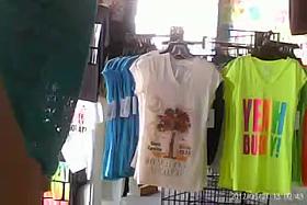 Trina Flashing in See-Thru Shirt and Cheeky Shorts