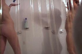 Voyeur girls taking shower
