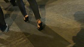 Hot Milf With YSL High Heels