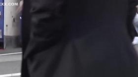 Japanese teens in costume recorded by fetishist