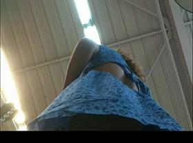 blue upskirt