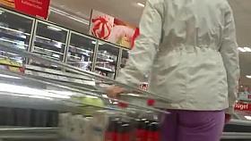 Nice big asses on a hidden cam street candid video