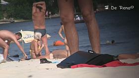 Young amateur nudist beach voyeur video