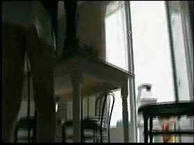 Voyeur cam sex video shows the ass of a hot chick