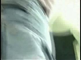 Real upskirt pussy with a schoolgirl brunette