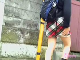 Teenage Japanese darling is having sharking meeting with handy fellow