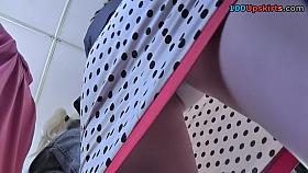 Secret public upskirt movie scene