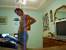 Peeping on Hairy Girl