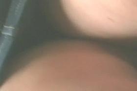 upskirt older sitting at starbucks