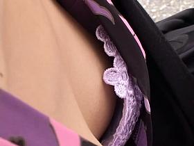 Enticing Asian downblouse spy cam video