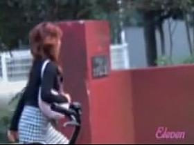 Fast hot sharking scene of marvelous sweetie being caught off the guard