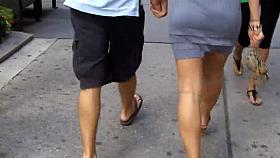 Tight Mini-skirt booty