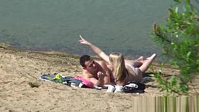 PUBLIC BEACH Suck and Fuck CAUGHT On CAMERA