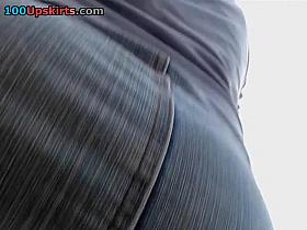 Gangbang-on upskirt this way