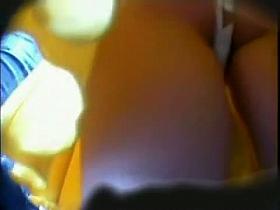 yellow short skirt upskirt sexy ass with a few more thrown in