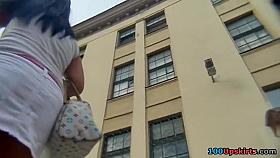 Hawt brunette hair and her hot legs up petticoat