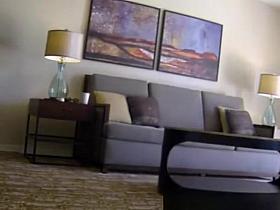 Woman flashes room service guy