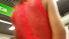 Cute Baby In Half Transparent White Dress