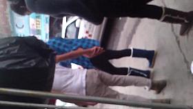 Mallon transparente de nalgona madura