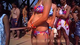 Midsummer super close Taking! Blimey Sican in the pool "summer daughter" File.12