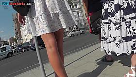 Irresistible strap panty upskirt movie scene