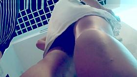 Great Upskirt Of Young Girl At The Fitting Room