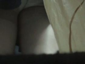 Chubby amateur chick upskirt voyeur vid
