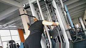 Nice cameltoe in tight sports shorts