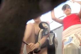 Spy camera in the locker room