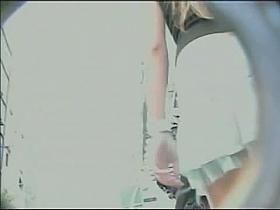 Street candid upskirt sexy blonde video for free